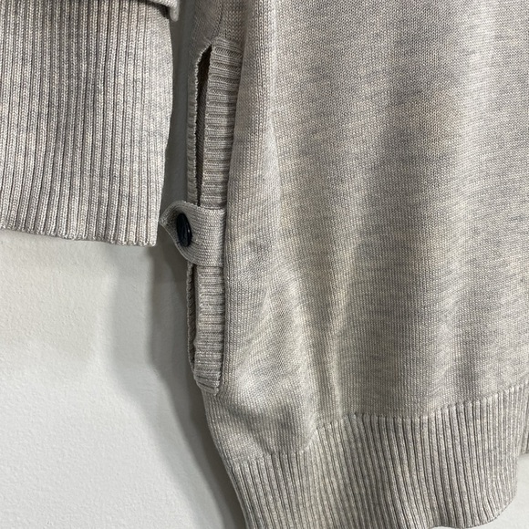 Diane Von Furstenberg Sweater Hoodie Silk Cashmere blend Women's Small Gray - Picture 8 of 14